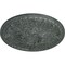 Ekena Millwork Tristan Ceiling Medallion (Fits Canopies up to 6 1/4"), 32 3/8"OD x 3 1/2"P, Athenian Green Crackle CM32TNAGC - alternate 4